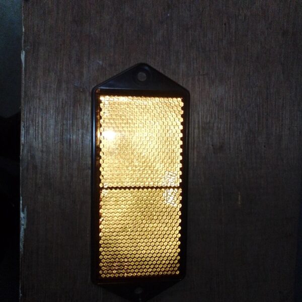MP8858B Side Amber Reflector with Mounting Holes