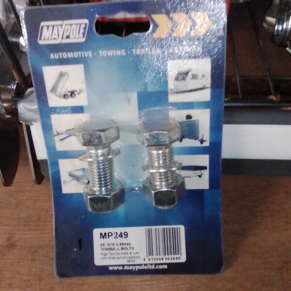 M16x45mm High Tensile (8.8) Nuts & Bolts Pair