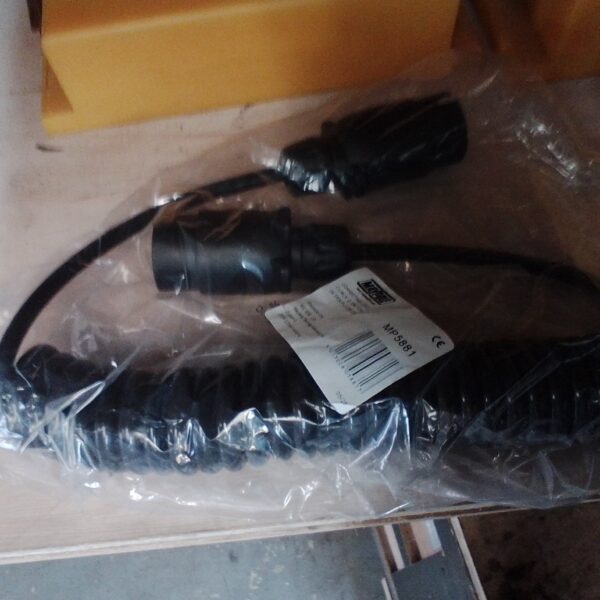 7 Pin 2.5m 7 Pin Plugs & 7 Core Curly Connecting Lead