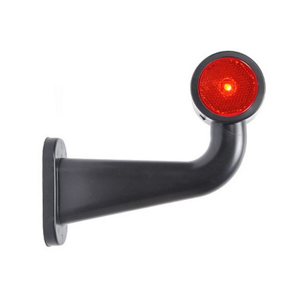 10-30v Led Right Hand Red/White 90° Outline Marker Lamp