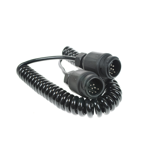 MP5894 2×8 Pin Plugs & 3m 8 Core Curly Connecting Lead