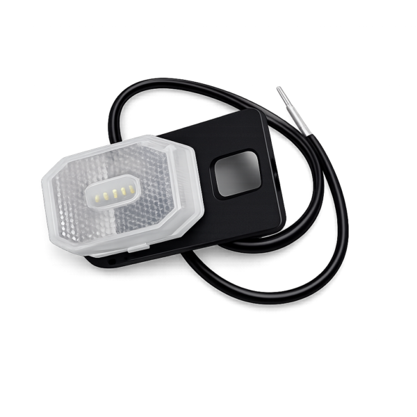 fristom compact front clear 12/36v led marker lamp